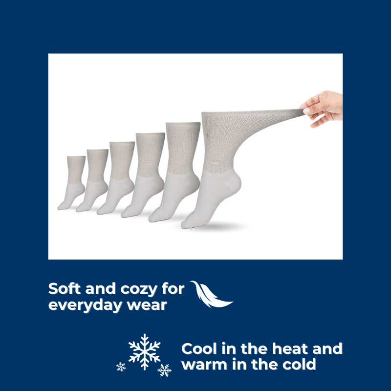 Load image into Gallery viewer, Diabetic Sock Club Women's Cotton Diabetic Crew Socks (6 Pair)