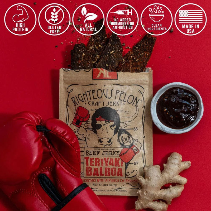 Load image into Gallery viewer, Righteous Felon Craft Teriyaki Balboa Beef Jerky