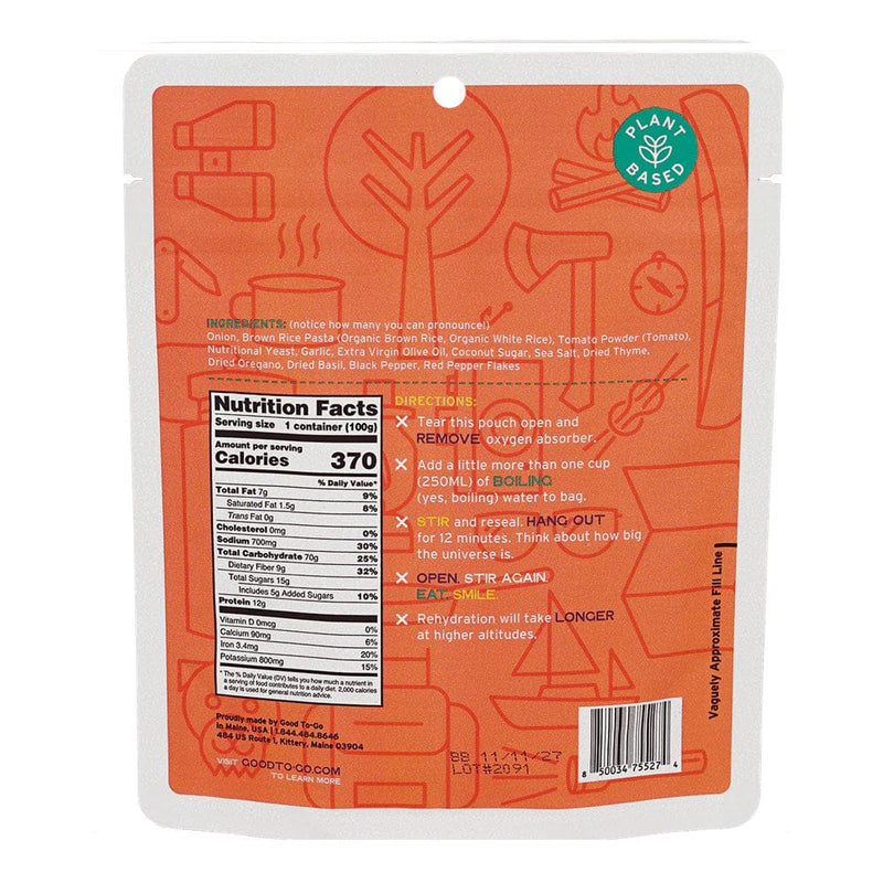 Load image into Gallery viewer, Good To-Go Pasta Marinara - Single Serving