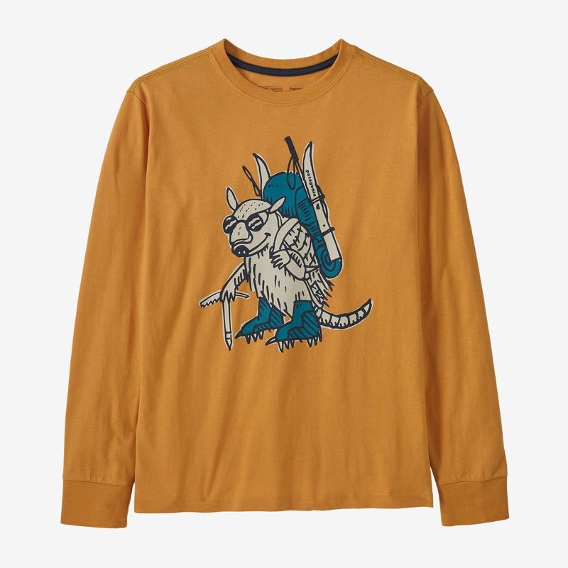 Load image into Gallery viewer, Patagonia Kid's Long Sleeve Regenerative Organic Certified Cotton Graphic T-Shirt