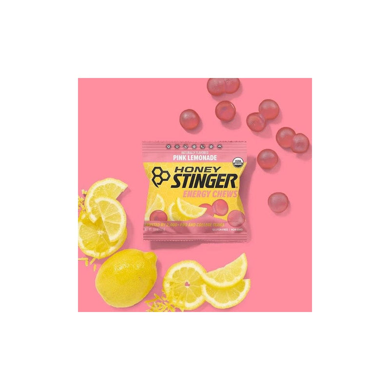 Load image into Gallery viewer, Honey Stinger Pink Lemonade Organic Energy Chews