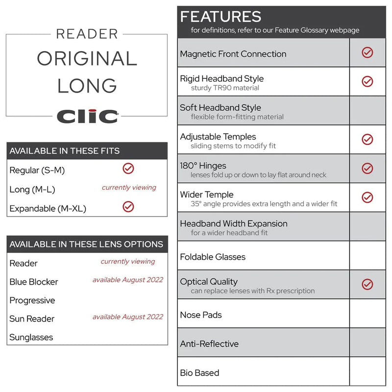 Load image into Gallery viewer, Clic Readers Long Glasses