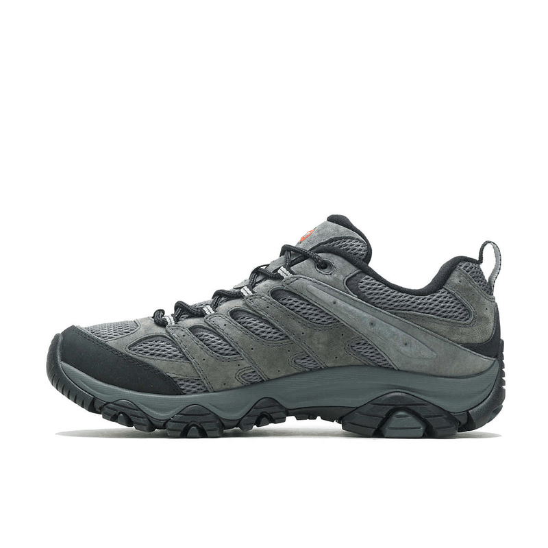 Load image into Gallery viewer, Gray hiking shoe with black sole on a white background