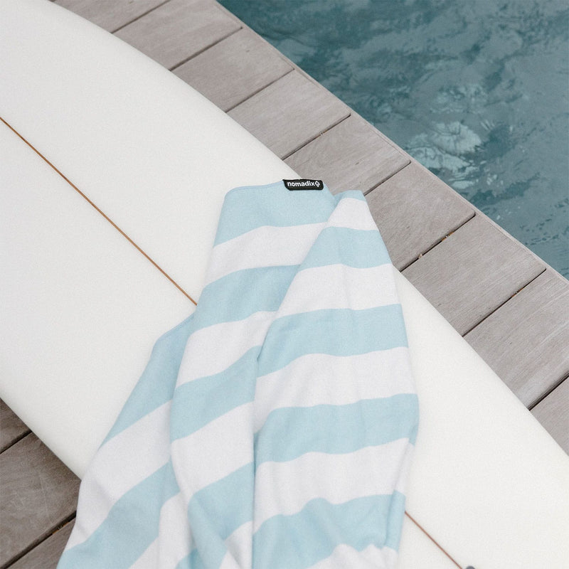 Load image into Gallery viewer, Nomadix Original Towel Cabana Stripe Sky Blue