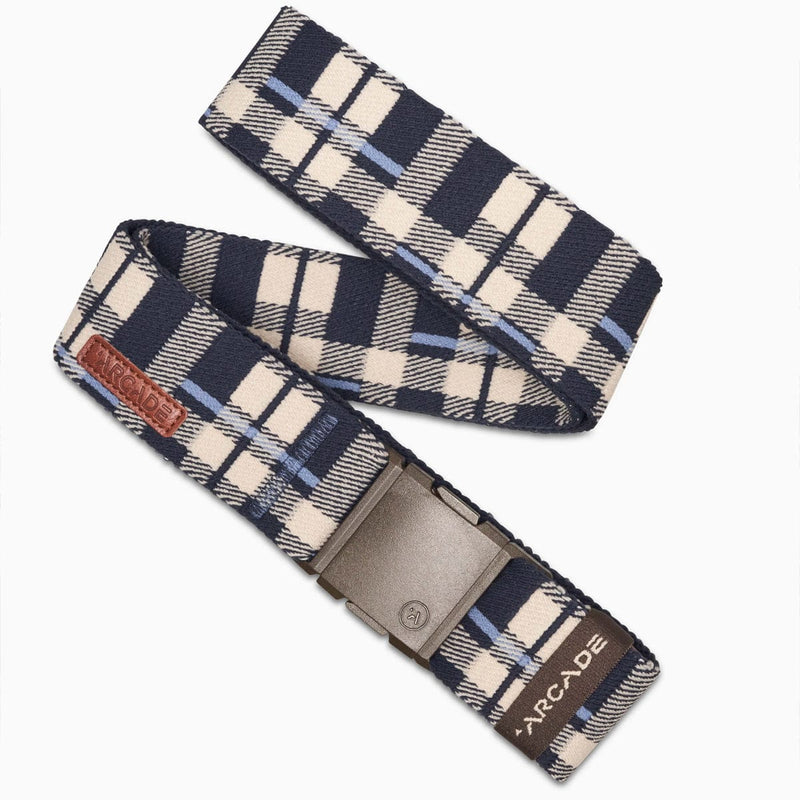 Load image into Gallery viewer, Arcade Belts Plaid - Navy Oat