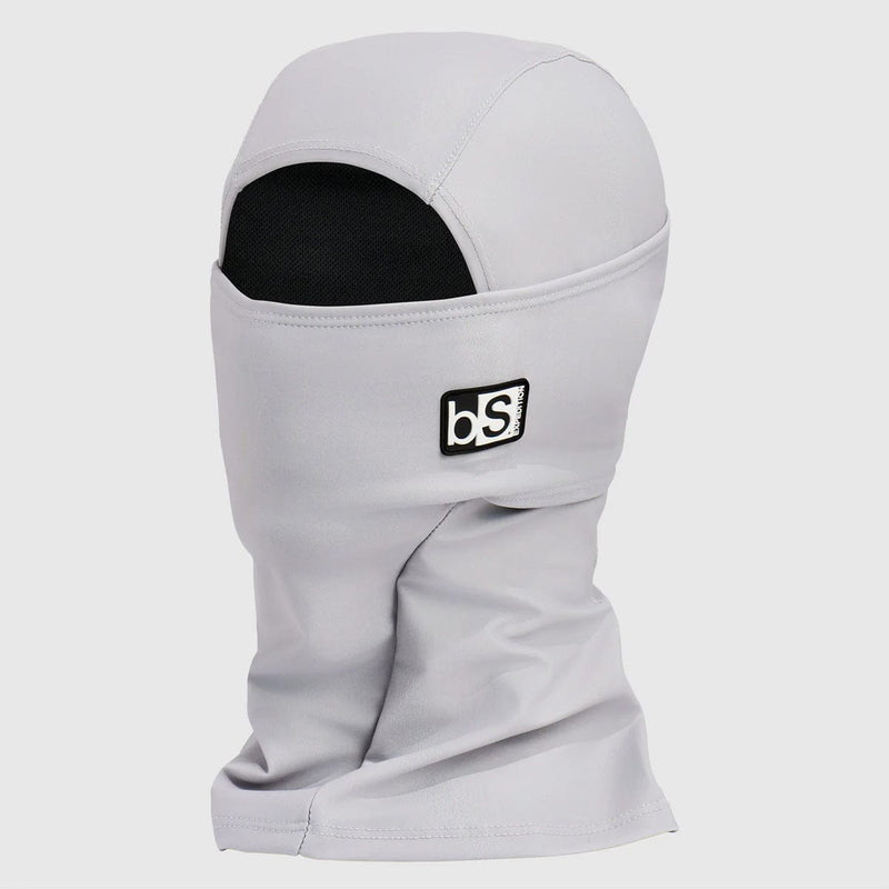 Load image into Gallery viewer, Gray balaclava with a logo on a white background