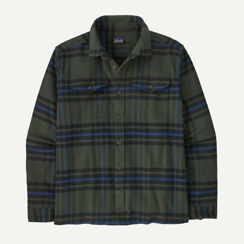 Load image into Gallery viewer, Green and blue plaid shirt on a white background