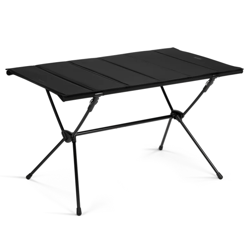 Load image into Gallery viewer, Black folding camping table on a white background