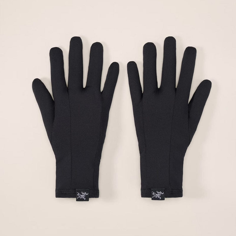 Load image into Gallery viewer, Pair of black gloves on a beige background