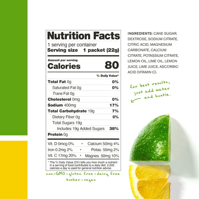 Load image into Gallery viewer, Skratch Labs Hydration Sport Drink Mix Lemons + Limes Hydration Drink Mix - Single Serv