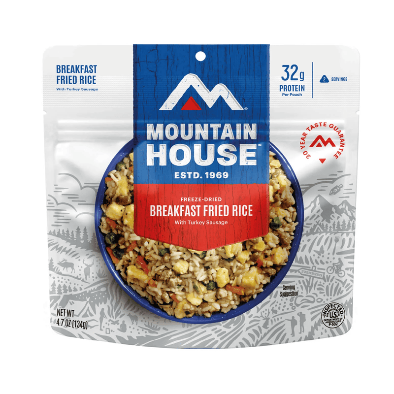 Load image into Gallery viewer, Mountain House freeze-dried breakfast fried rice package on a white background