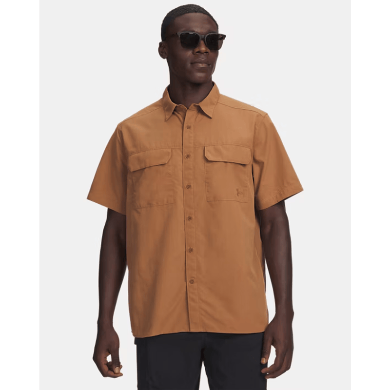 Load image into Gallery viewer, Under Armour Explor Woven Solid Men's Short Sleeve