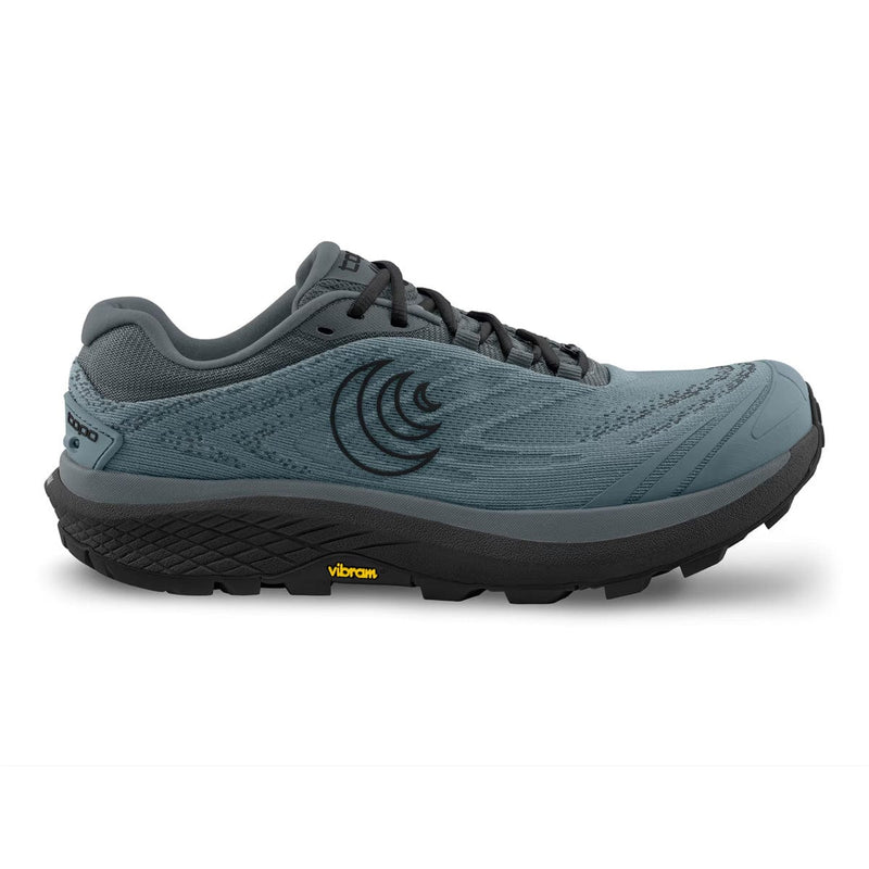 Load image into Gallery viewer, Blue running shoe with black sole on a white background