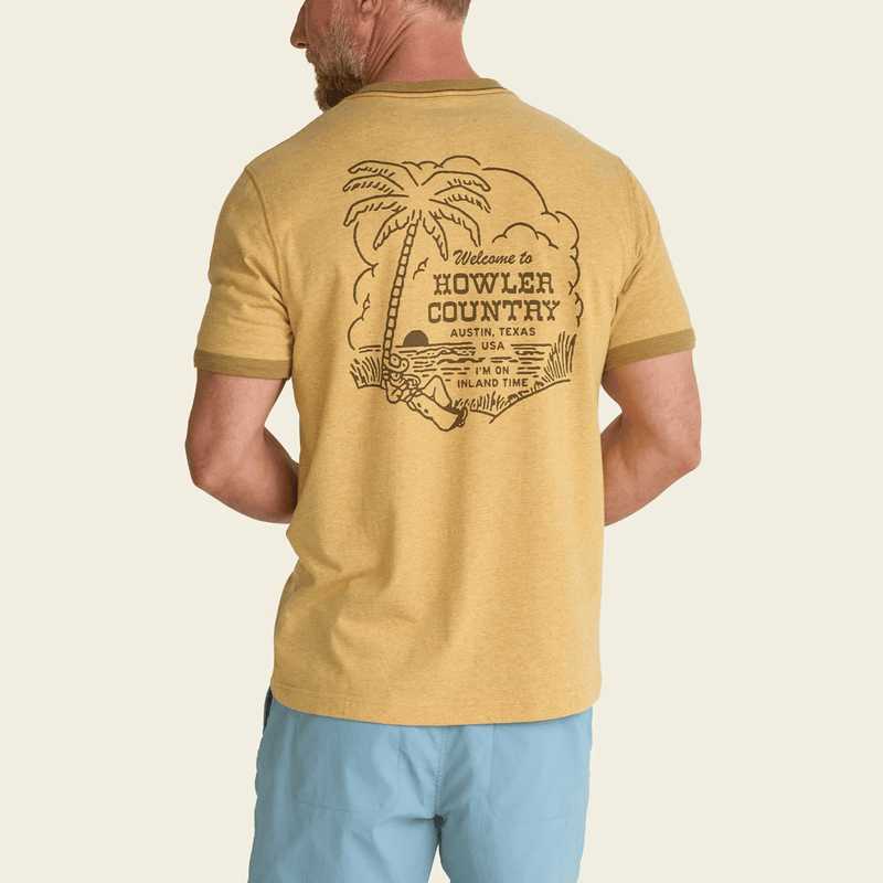 Load image into Gallery viewer, Howler Brothers Cotton Ringer Tee - Howler Country-Honey Heather