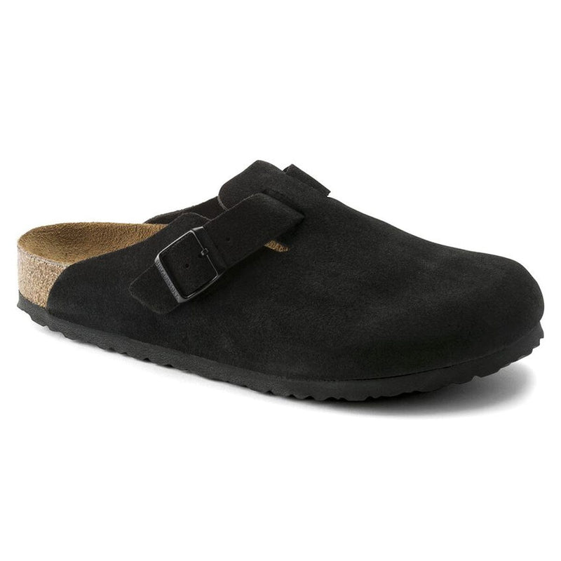 Load image into Gallery viewer, Birkenstock Boston Soft Footbed Narrow Taupe Suede