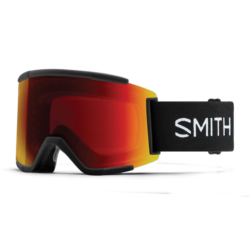 Load image into Gallery viewer, Smith Squad XL Black/ChromaPop Sun Red Mirror/Chromapop Storm Yellow Flash Snow Goggles