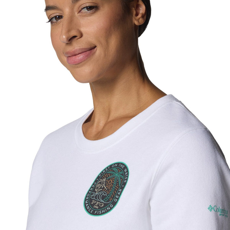 Load image into Gallery viewer, Columbia Women's PFG Graphic Sweatshirt Crew