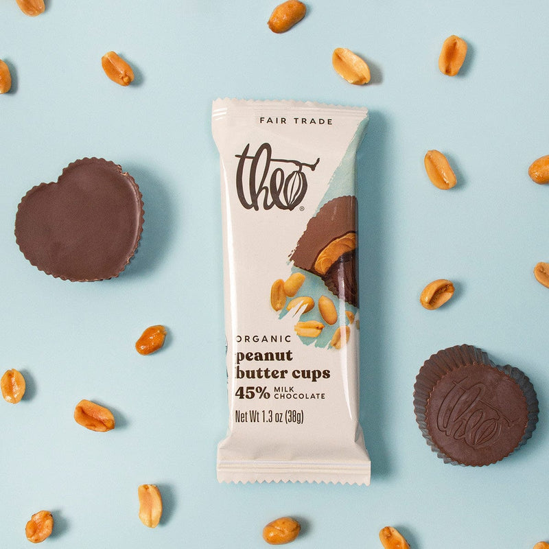 Load image into Gallery viewer, Theo's Peanut Butter & 45% Milk Chocolate Cups