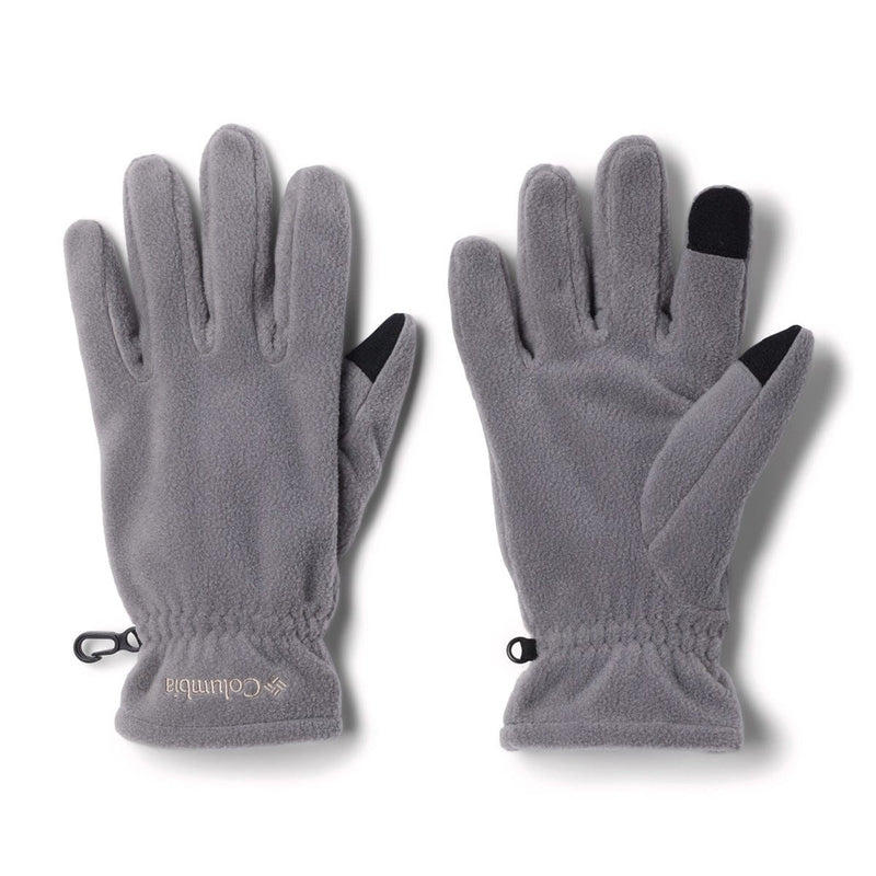 Load image into Gallery viewer, Pair of gray gloves with touch screen tips on a white background