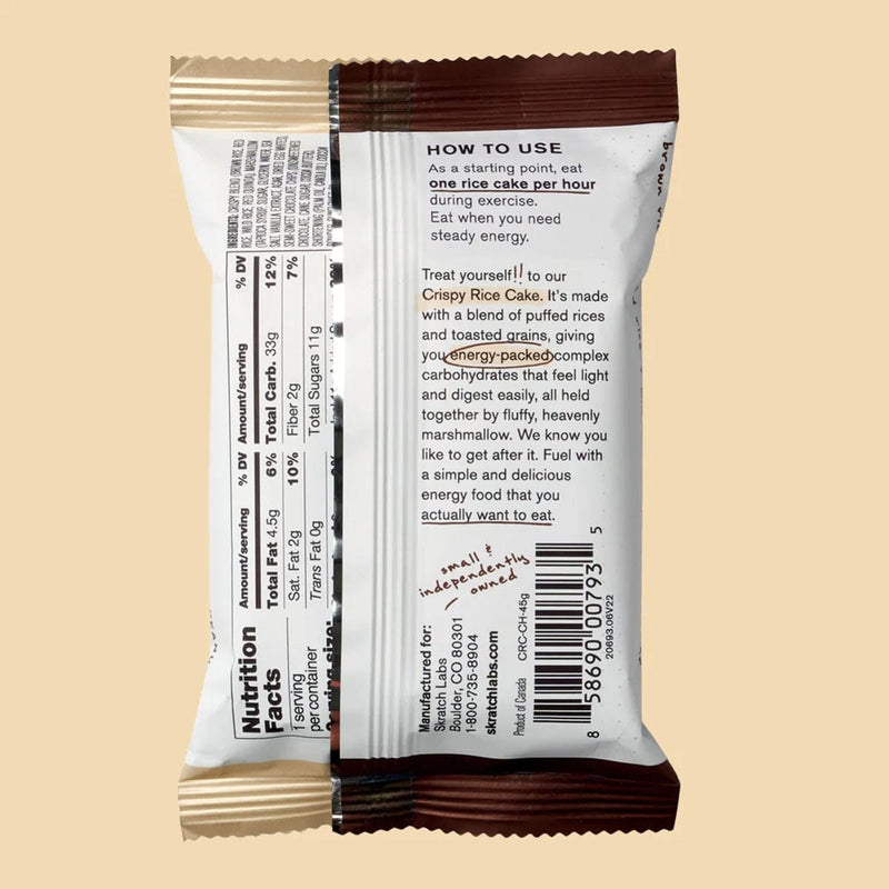 Load image into Gallery viewer, Skratch Labs Chocolate & Mallow Sport Crispy Rice Cake