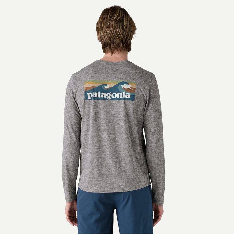 Load image into Gallery viewer, Patagonia Men's Long Sleeve Cap Cool Daily Graphic Shirt - Waters