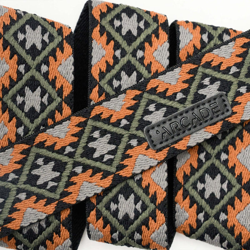 Load image into Gallery viewer, Close-up of a patterned product with 'Arcade' branding on a white background