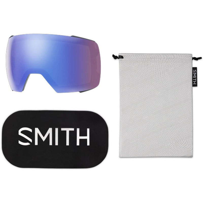 Load image into Gallery viewer, Smith I/O Mag XL Slate/ChromaPop Everyday Red Mirror/Chromapop Storm Blue Sensor Mirror Snow Goggles