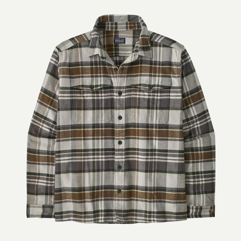 Load image into Gallery viewer, Plaid shirt with visible brand logo on a white background