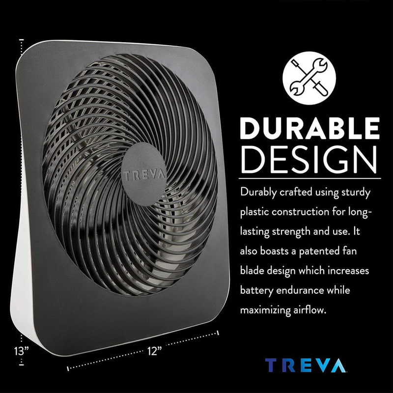 Load image into Gallery viewer, Treva 10 Inch Battery & Electric Powered Fin Fan