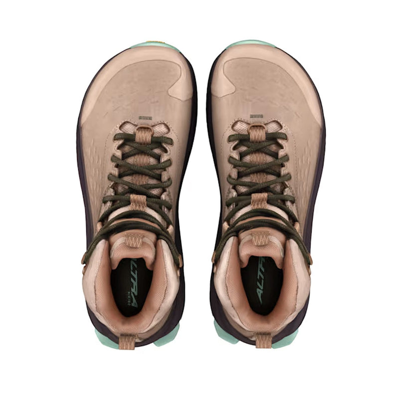 Load image into Gallery viewer, Pair of brown hiking boots with green accents on a white background