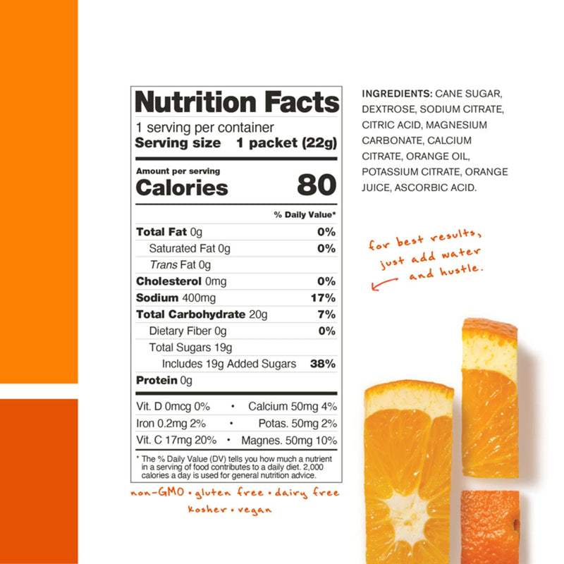 Load image into Gallery viewer, Skratch Labs Hydration Orange Sport Drink Mix Single Drink Mix - Orange
