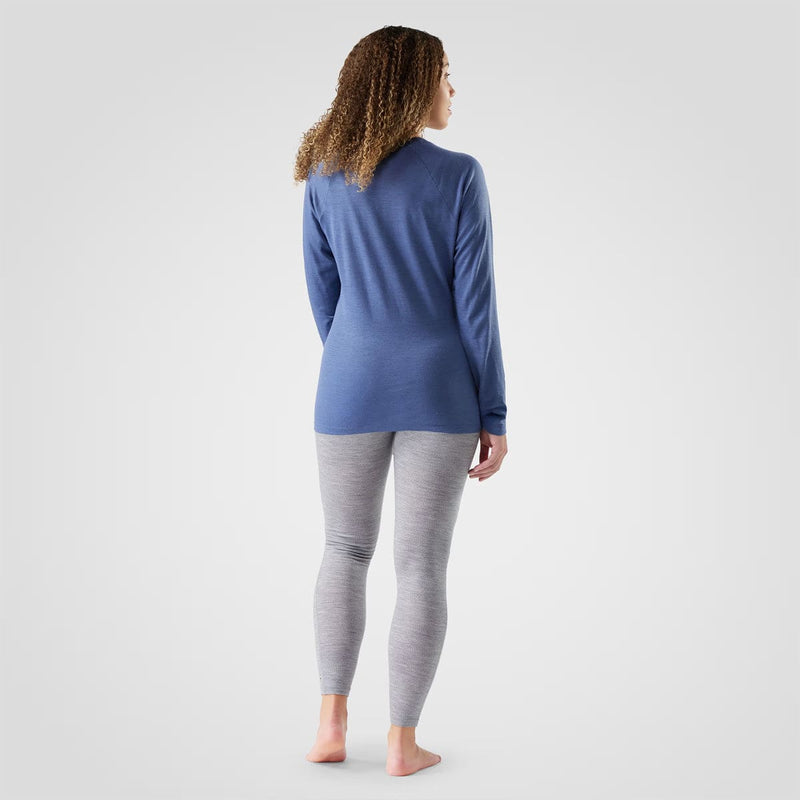 Load image into Gallery viewer, Person wearing a blue long-sleeve top and gray leggings on a white background