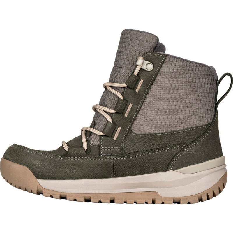 Load image into Gallery viewer, Green hiking boot with beige sole on a white background