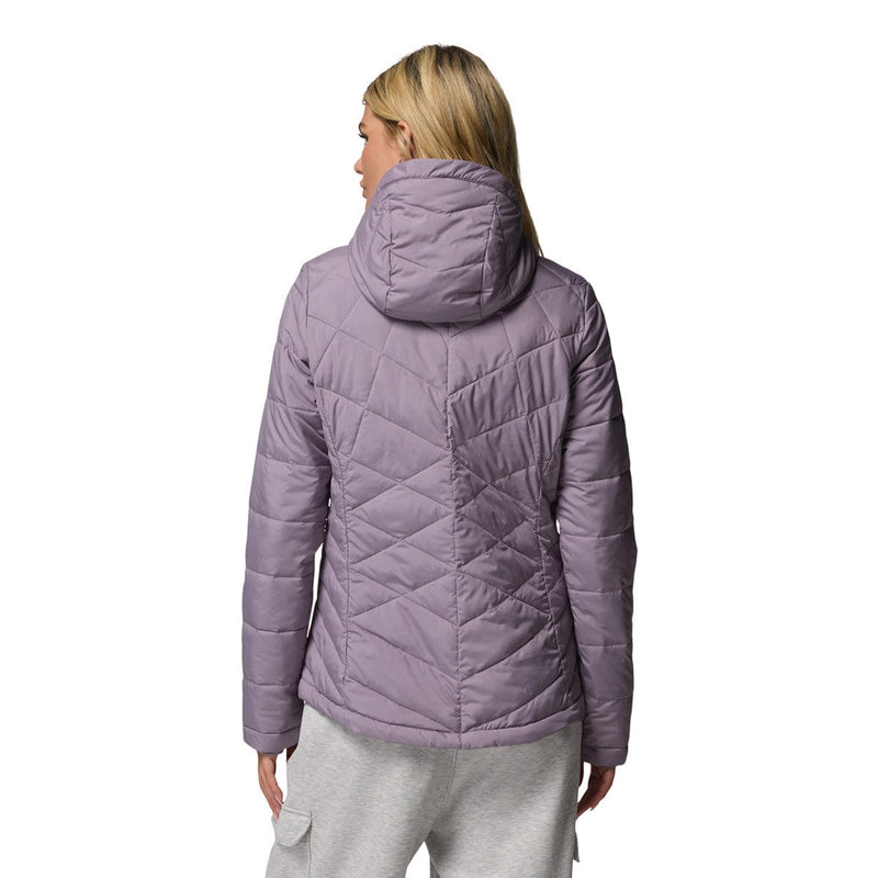 Load image into Gallery viewer, Person wearing a purple quilted jacket on a white background