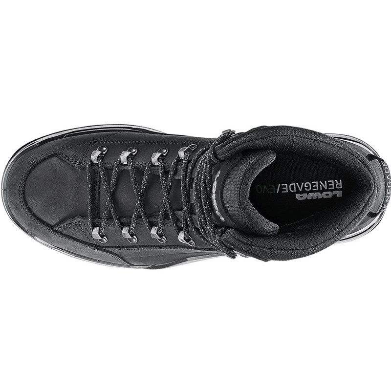 Load image into Gallery viewer, Black hiking boot with visible brand name on a white background