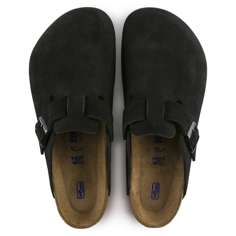 Load image into Gallery viewer, Birkenstock Boston Soft Footbed Narrow Taupe Suede