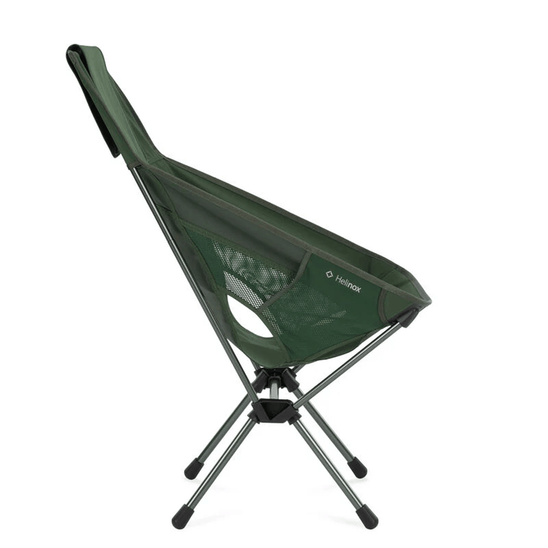 Load image into Gallery viewer, Green camping chair with Helinox logo on a white background