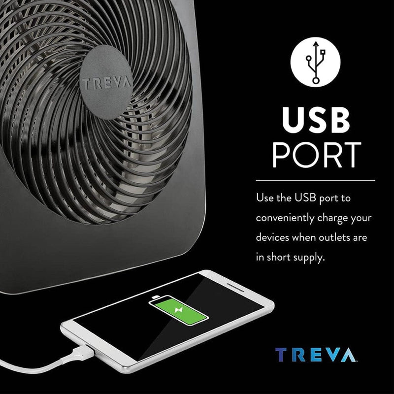 Load image into Gallery viewer, Treva 10 Inch Battery & Electric Powered Fin Fan