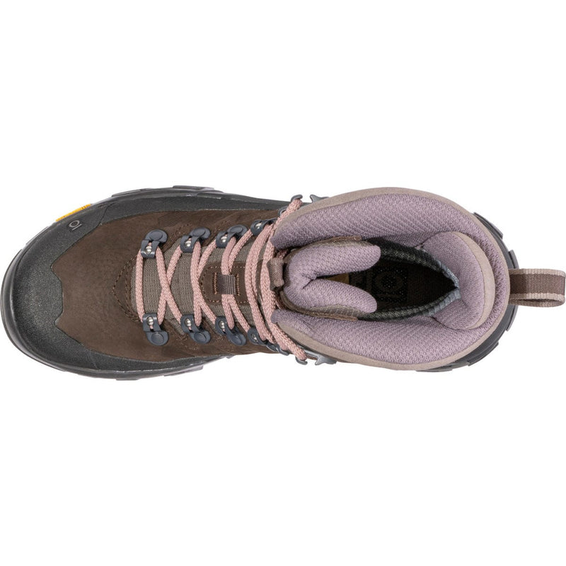 Load image into Gallery viewer, Brown hiking boot with pink laces on a white background