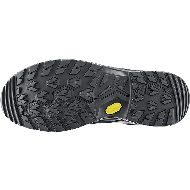 Load image into Gallery viewer, Close-up of a black shoe sole with a yellow dot on a white background