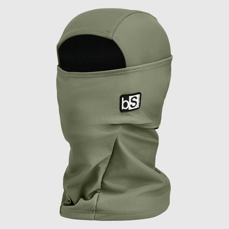 Load image into Gallery viewer, Green balaclava with a logo on a white background