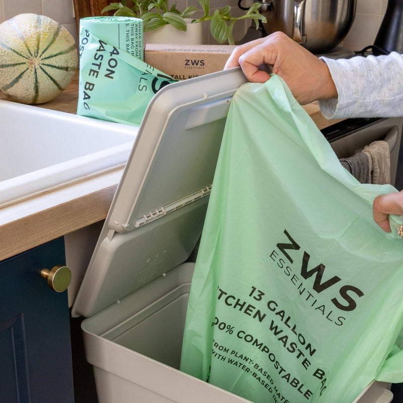 Load image into Gallery viewer, Compostable Trash Bags by Zero Waste