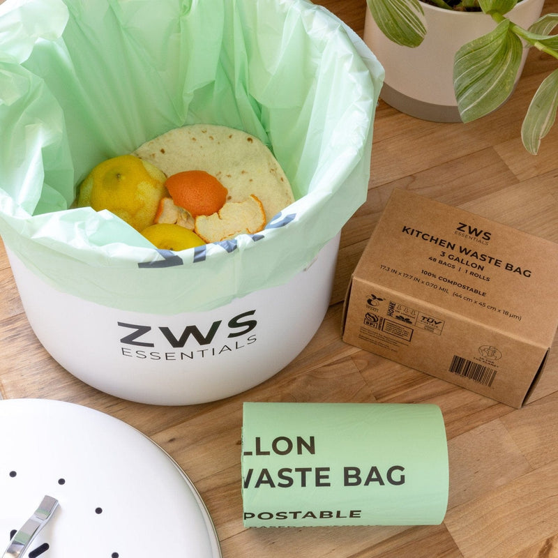 Load image into Gallery viewer, 3 Gallon Compost Bin Bags 48-Pack by Zero Waste