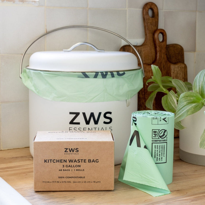 Load image into Gallery viewer, 3 Gallon Compost Bin Bags 48-Pack by Zero Waste