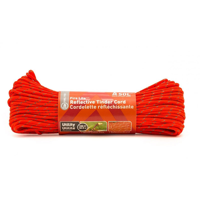 Load image into Gallery viewer, SOL Fire Lite Utility Reflective Tinder Cord, 100 ft