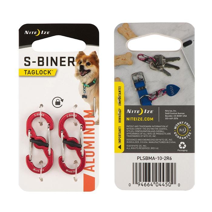 Load image into Gallery viewer, Nite Ize S-Biner TagLock Aluminum - 2 Pack