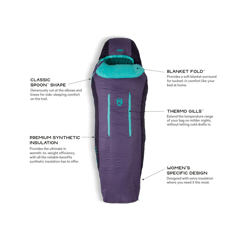 Load image into Gallery viewer, Nemo Forte Womens 20 Degree Regular Sleeping Bag