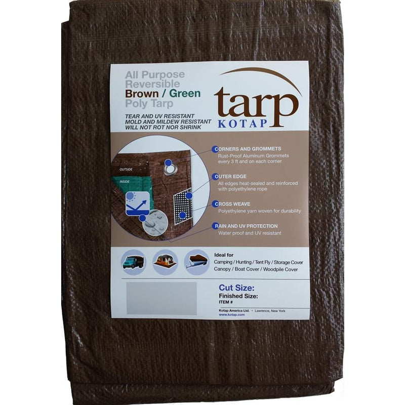 Load image into Gallery viewer, Kotap Brown/Green Poly Tarps