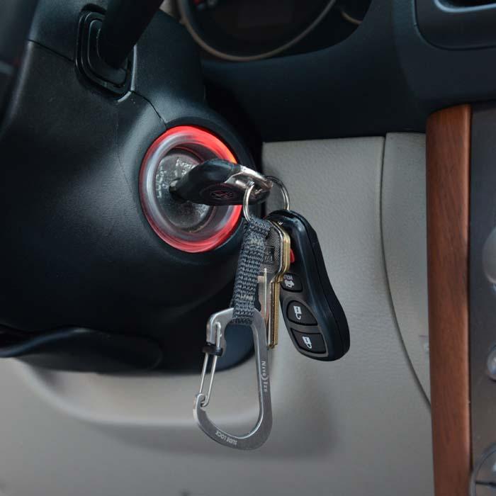 Load image into Gallery viewer, Nite Ize SlideLock Key Ring Stainless Steel