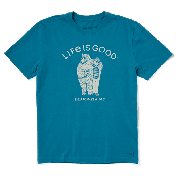 Load image into Gallery viewer, Life Is Good Men's Crusher Tee Bear With Me Friend
